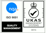 NQA ISO 9001 Registered - Quality Management.  UKAS Management Systems
